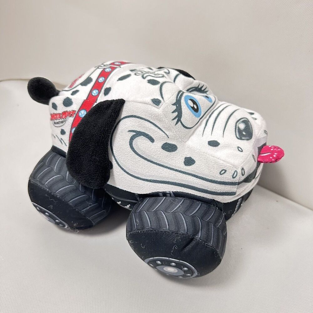 Monster Jam Truckin Pals Monster Mutt Dalmatian Truck 9" Plush Stuffed Toy 2017